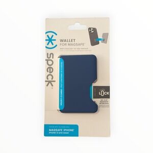 R7-N Speck - ClickLock Wallet for MagSafe Cases - Coastal Blue